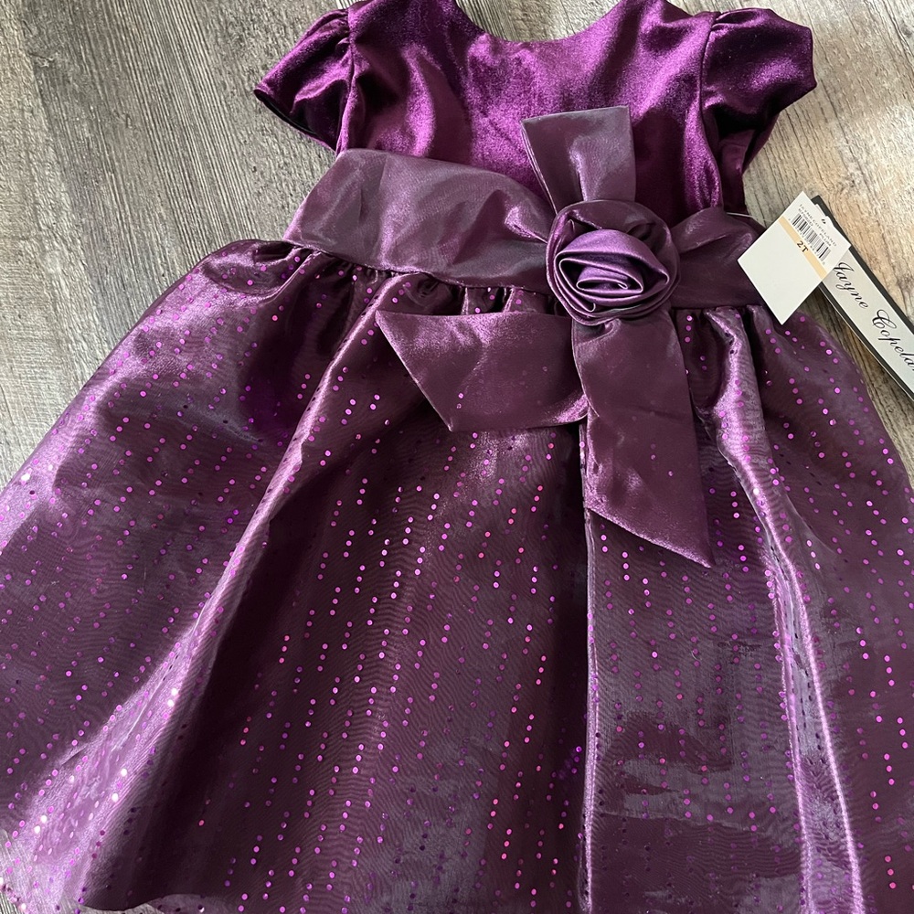 Shimmering Purple Kids Dress**